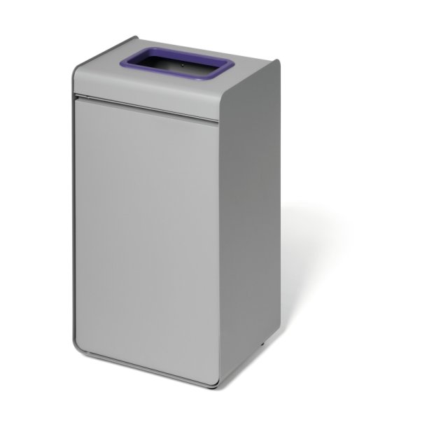 Durable 55 Liter sorteringspand - Durasort - Lys gr - lilla indkast