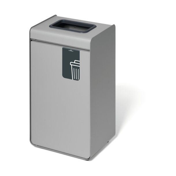 Durable 55 Liter sorteringspand - Durasort - Lys gr - antracit indkast