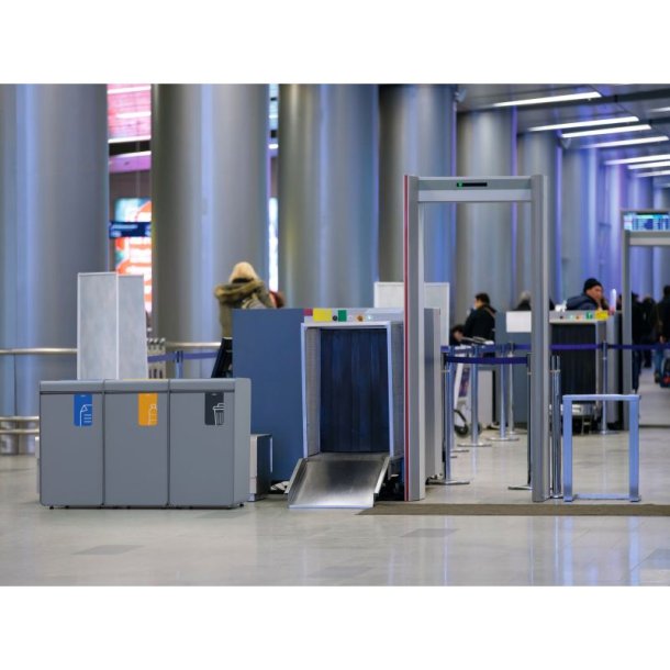 Durable 55 Liter sorteringspand - Durasort - Lys gr - lilla indkast