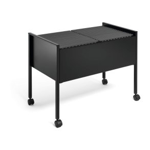 Durable hngemappevogn i sort - til 100 mapper - ridsefast stl