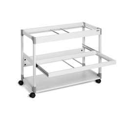 Durable hngemappevogn gr - til 200 Mapper - ridsefast stl