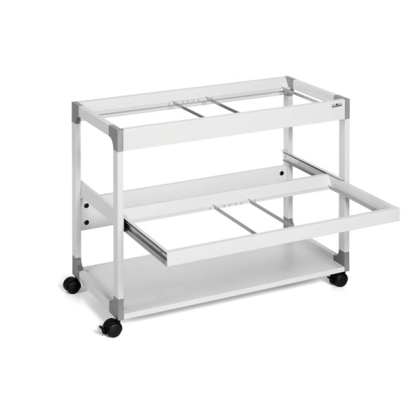 Durable hngemappevogn gr - til 200 Mapper - ridsefast stl