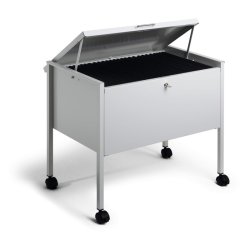 Durable hngemappevogn gr - til 80 mapper - lseligt lg