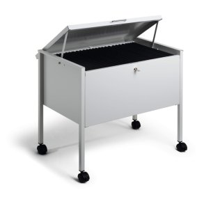 Durable hngemappevogn gr - til 80 mapper - lseligt lg