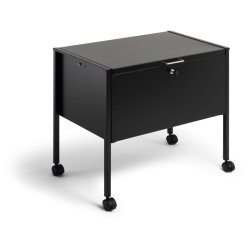 Durable hngemappevogn sort - til 80 mapper - lseligt lg