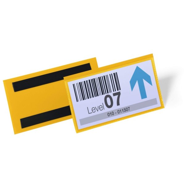 Durable hyldeforkanter 150x67 - magnetiske - 50 gul