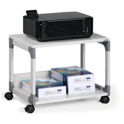 Durable hyldevogn System 48 - lav gr med 2 hylder og bremse