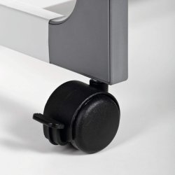 Durable hyldevogn System 48 - lav gr med 2 hylder og bremse