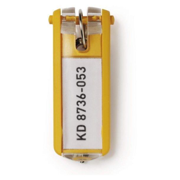Durable Key Clip keyholder - 6 stk. gule ngleringe