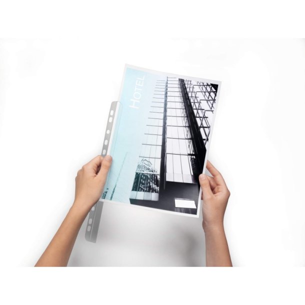 Durable Klemryg A4 transparent multihullet - til 60 Ark - 50 stk.