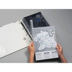 Durable Klemryg A4 transparent multihullet - til 60 Ark - 50 stk.