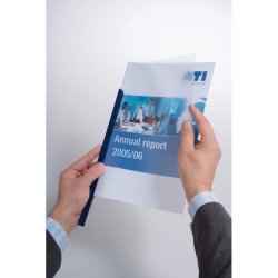 Durable Klemryg A4 sort plast - til 30 Ark - 50 stk.