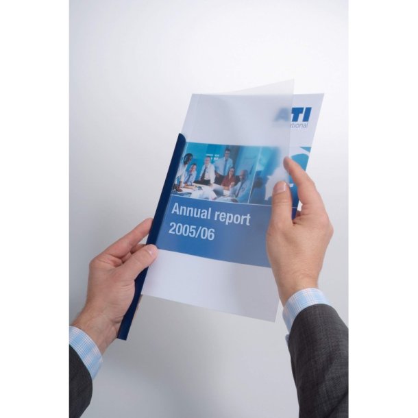 Durable Klemryg A4 sort plast - til 30 Ark - 50 stk.