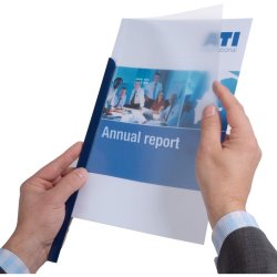 Durable Klemryg A4 sort plast - til 30 Ark - 50 stk.