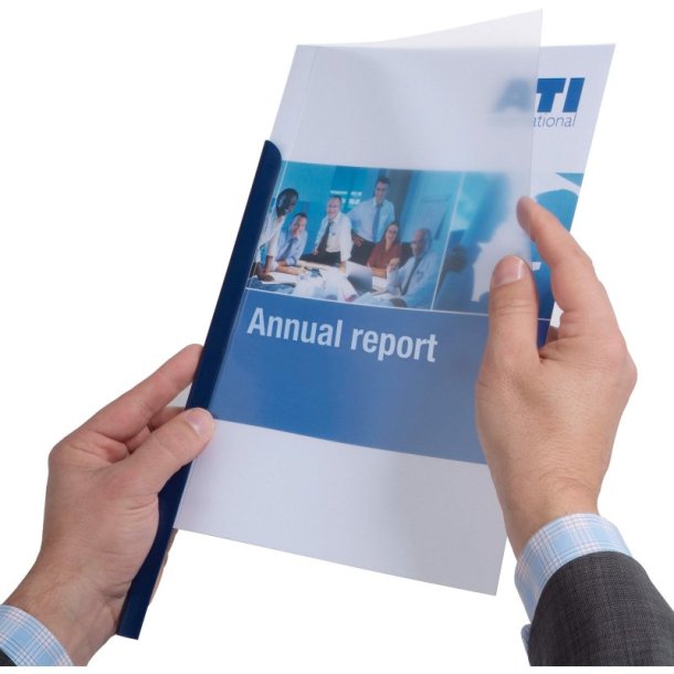 Durable Klemryg A4 sort plast - til 30 Ark - 50 stk.