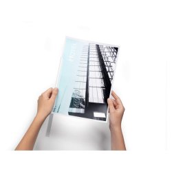 Durable Klemryg A4 transparent plast - til 30 Ark - 100 stk.