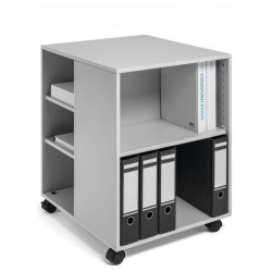 Durable Kontorskab p hjul - bent p 3 sider - gr