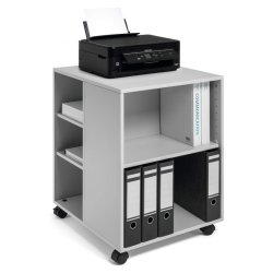 Durable Kontorskab p hjul - bent p 3 sider - gr