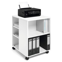 Durable Kontorskab p hjul - bent p 3 sider - hvid