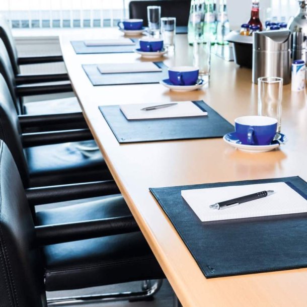 Durable skriveunderlag lder sort - 420 x 300 mm