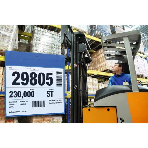 Durable lagerlommer A4 plast flap - magnetisk - liggende - 10 bl