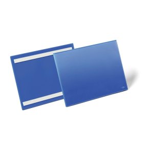 Durable lagerlommer A4 plast - selvkl�bende - liggende - 50 bl�