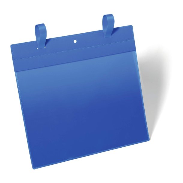 Durable lagerlommer A4 plast - flap - strop - liggende - 50 bl