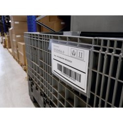 Durable lagerlommer A4 plast - flap - wire - liggende - 50 klare