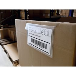 Durable lagerlommer A4 plast - flap - wire - liggende - 50 klare