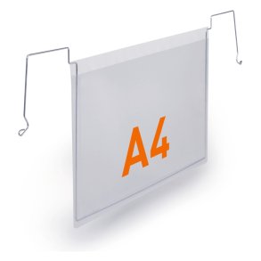 Durable lagerlommer A4 plast - wire - liggende - 50 stk. klare