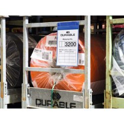 Durable lagerlommer A4 plast flap - magnetisk - stende - 10 bl