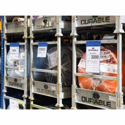 Durable lagerlommer A4 plast flap - magnetisk - stende - 10 bl