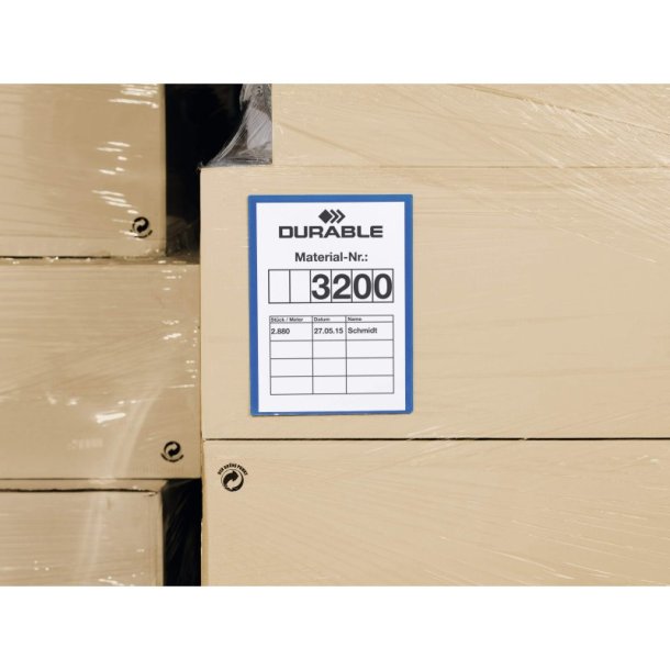 Durable lagerlommer A4 plast - selvklbende - Stende - 50 bl