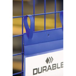 Durable lagerlommer A4 plast - flap - strop - stende - 50 bl