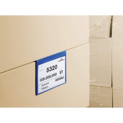 Durable lagerlommer A5 plast - Fals - liggende - 50 bl