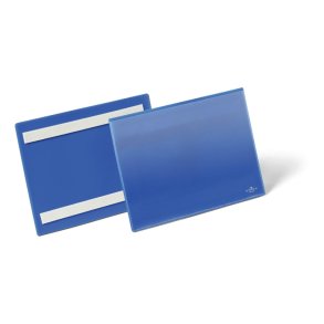 Durable lagerlommer A5 plast - selvkl�bende - liggende - 50 bl�