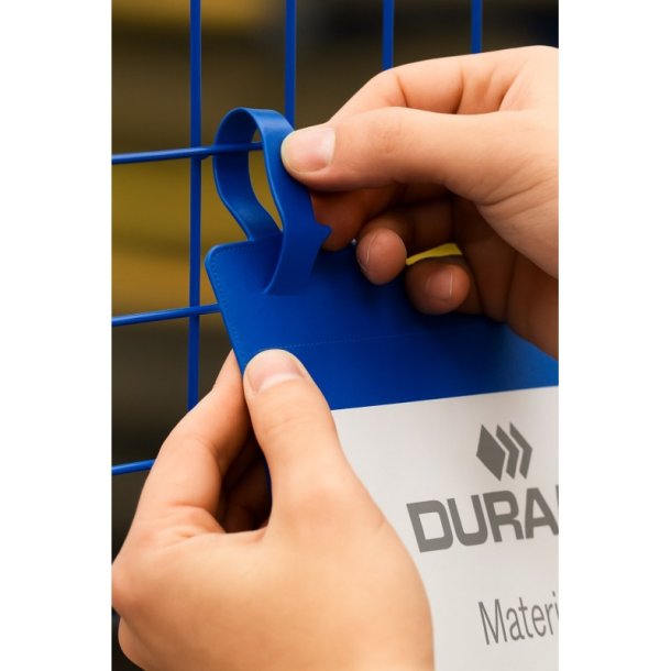 Durable lagerlommer A5 plast - flap - strop - liggende - 50 bl