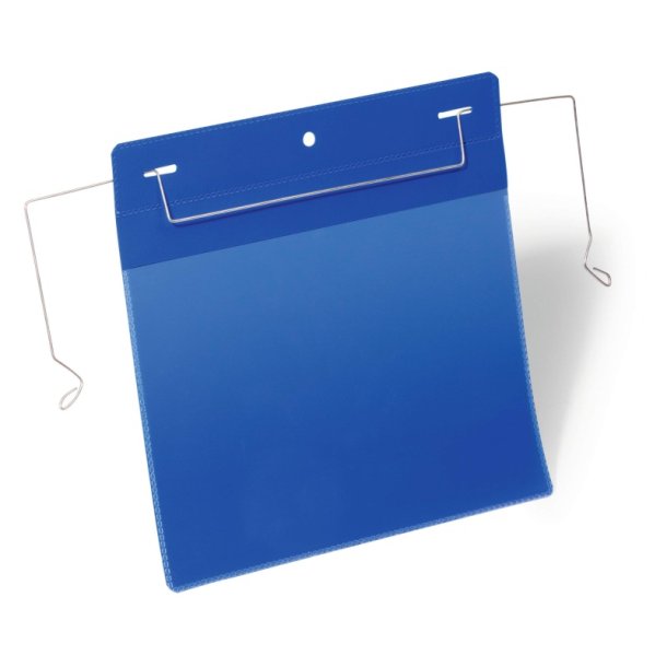 Durable lagerlommer A5 plast - flap - wire - liggende - 50 bl