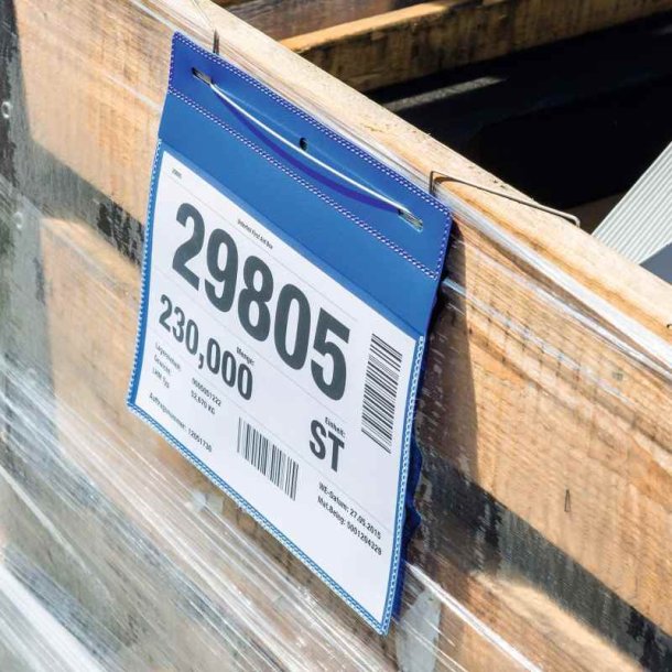 Durable lagerlommer A5 plast - flap - wire - liggende - 50 bl