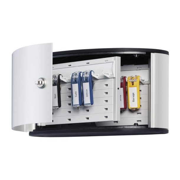 Durable ngleskab til 12 ngler - drejels - aluminium