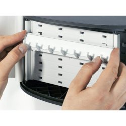 Durable ngleskab til 12 ngler - drejels - aluminium