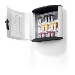 Durable ngleskab til 18 ngler - 3-cifret kodels - aluminium