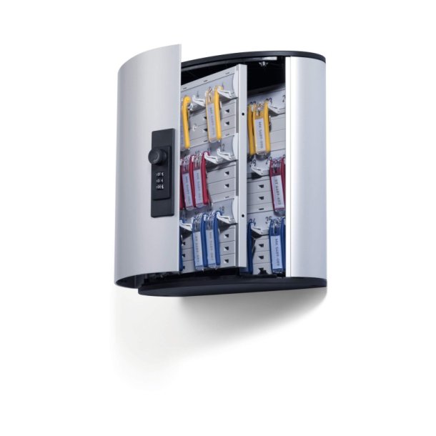 Durable ngleskab til 36 ngler - 3-cifret kodels - aluminium