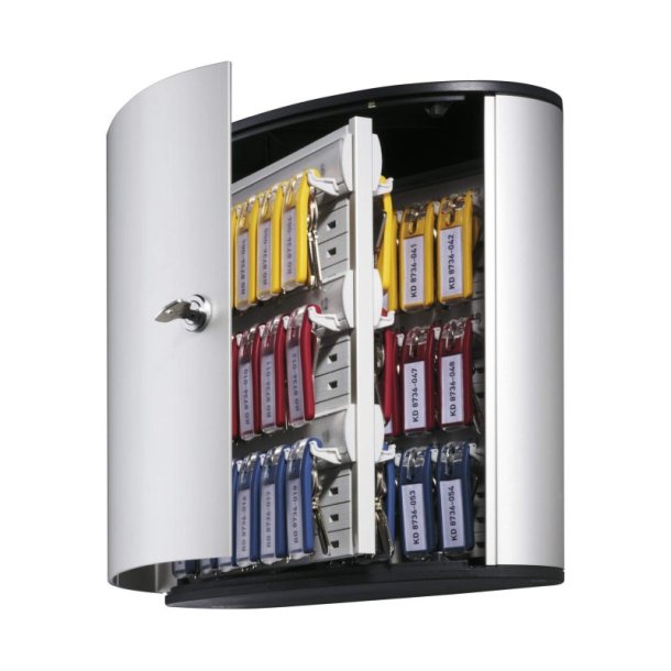 Durable ngleskab til 54 ngler - Cylinderls - aluminium