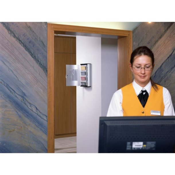 Durable ngleskab til 72 ngler - Cylinderls - aluminium