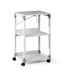 Durable overhead projektorvogn - 2 justerbare hylder - Hvid