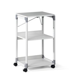 Durable overhead projektorvogn - 2 justerbare hylder - Hvid