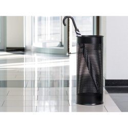 Durable 28,5 liter paraplyholder - sort hulmnster metal