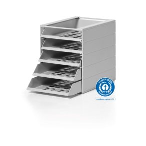 Durable skuffekabinet A4 - Idealbox Basic 5 skuffer - gr