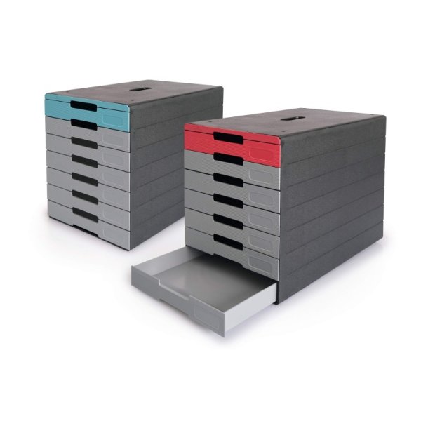 Durable skuffekabinet A4 - Idealbox Pro 7 skuffer - Antracit
